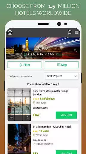 Play Hotel Booking: search cheap hotels near me as an online game Hotel Booking: search cheap hotels near me with UptoPlay