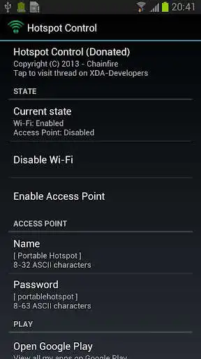 Play Hotspot Control