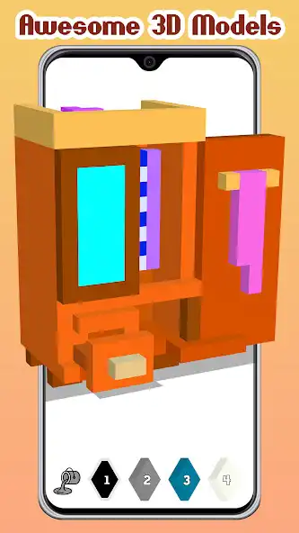 Play House Interior 3D Coloring Art as an online game House Interior 3D Coloring Art with UptoPlay