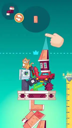 Play House Stack: Fun Tower Building Game as an online game House Stack: Fun Tower Building Game with UptoPlay