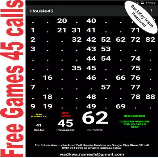 Free play online Housie Bingo Tambola 45 APK