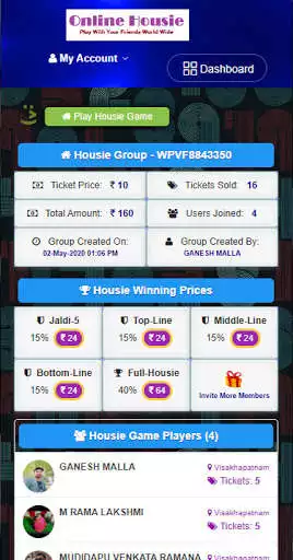 Play Housie Online HouseFull Tambola Game as an online game Housie Online HouseFull Tambola Game with UptoPlay