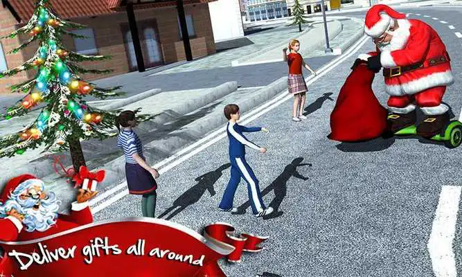 Play Hoverboard Rider 3D:Santa Xmas