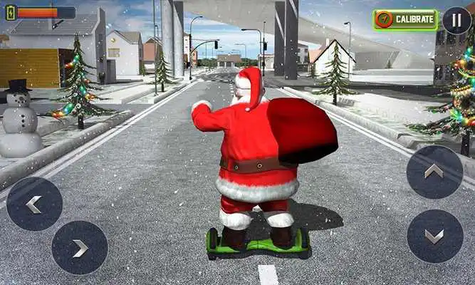 Play Hoverboard Rider 3D:Santa Xmas