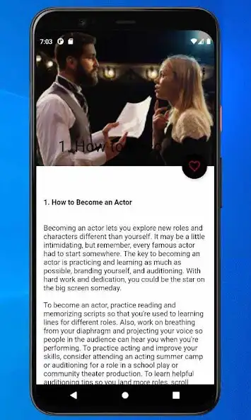 Play How To Become An Actor(Learn Acting-being a actor) as an online game How To Become An Actor(Learn Acting-being a actor) with UptoPlay