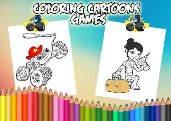 Play How To Color Blaze And Monster Machines