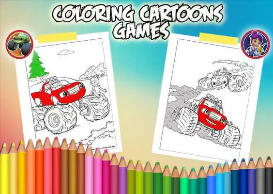 Play How To Color Blaze And Monster Machines