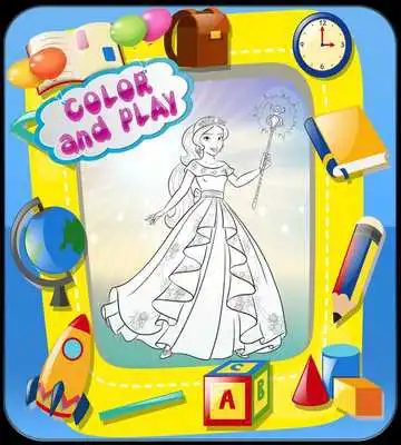 Play How to color Elena of Avalor coloring game