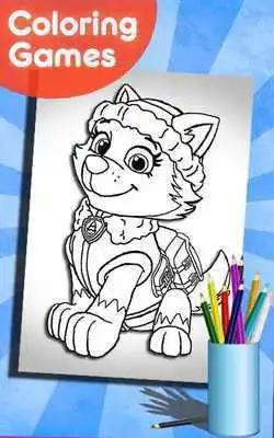 Play How To Color Paw Patrol ( free coloring for kids)
