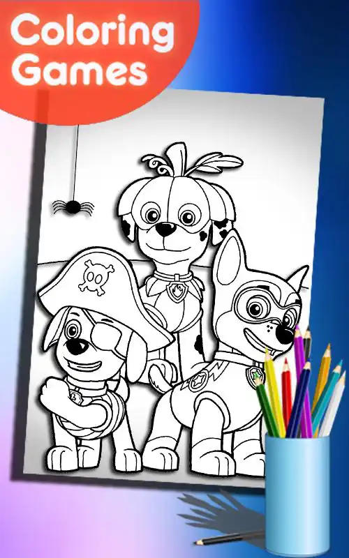 Play How To Color Paw Patrol ( free coloring for kids)