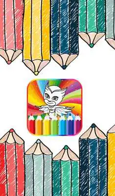 Play How to color Pj with mask ( painting games Pj )
