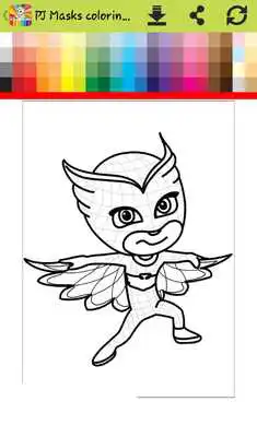 Play How to color Pj with mask ( painting games Pj )