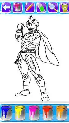 Play how to color ultraman zero fans