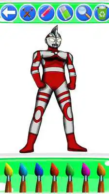Play how to color ultraman zero fans
