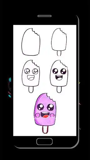 Play How to Draw a cute Ice Cream as an online game How to Draw a cute Ice Cream with UptoPlay
