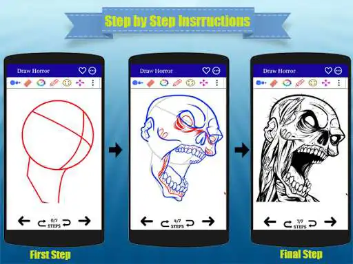 Play How to Draw a Horror Character Step by Step as an online game How to Draw a Horror Character Step by Step with UptoPlay