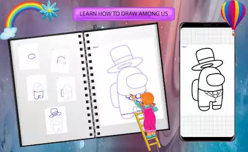 Play How to draw Among Us  and enjoy How to draw Among Us with UptoPlay