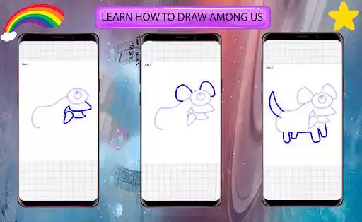 Play How to draw Among Us as an online game How to draw Among Us with UptoPlay