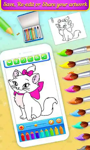 Play How To Draw And Coloring Cute Cats Book  and enjoy How To Draw And Coloring Cute Cats Book with UptoPlay