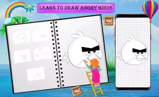 Play How To Draw Angry Birds