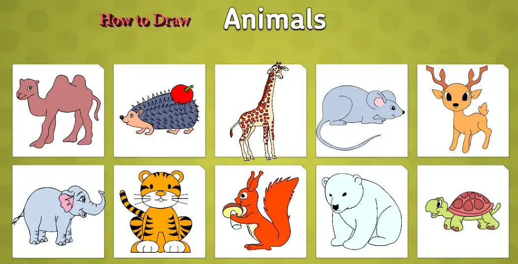 Play How to draw animals on phone  and enjoy How to draw animals on phone with UptoPlay