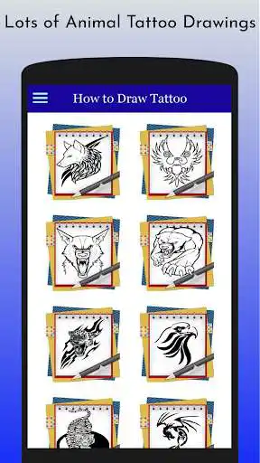 Play How to Draw Animal Tattoo Easy  and enjoy How to Draw Animal Tattoo Easy with UptoPlay