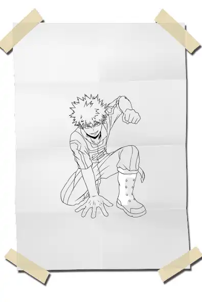 Play How to Draw Anime Bakugo as an online game How to Draw Anime Bakugo with UptoPlay