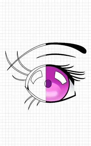 Play How to draw anime eyes step by step as an online game How to draw anime eyes step by step with UptoPlay