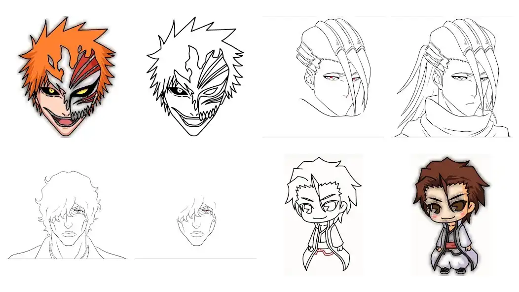 Play How to draw Bleach as an online game How to draw Bleach with UptoPlay