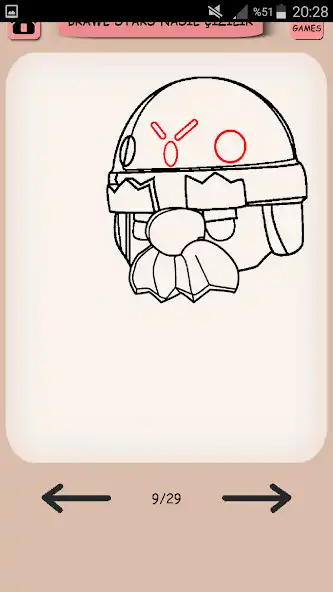 Play Howto Draw BrawlStar Character as an online game Howto Draw BrawlStar Character with UptoPlay