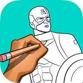 Free play online how to draw Captain America APK Free play online how to draw Captain America APK
