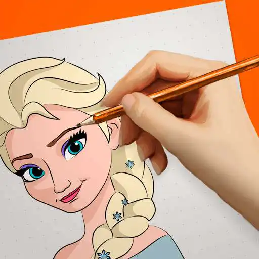 How to Draw Cartoons - Frozen online game with UptoPlay