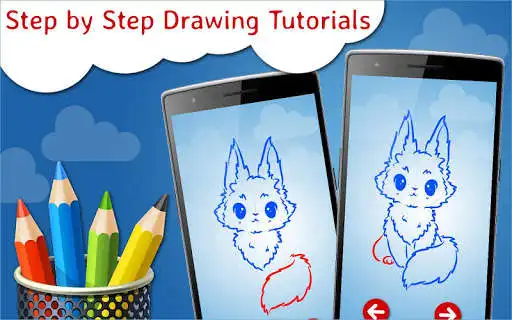 Play How to Draw Chibi Animals Step by Step Drawing App