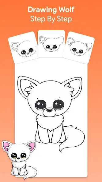 Play How to draw cool wolf  and enjoy How to draw cool wolf with UptoPlay
