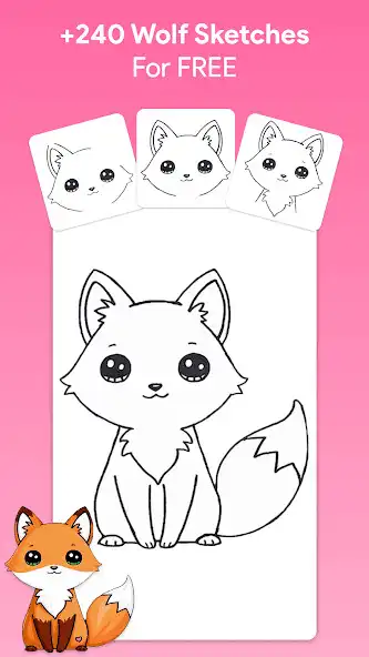 Play How to draw cool wolf as an online game How to draw cool wolf with UptoPlay