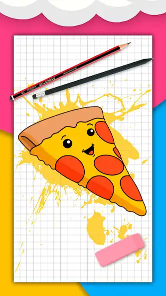 Play How to draw cute food by steps  and enjoy How to draw cute food by steps with UptoPlay