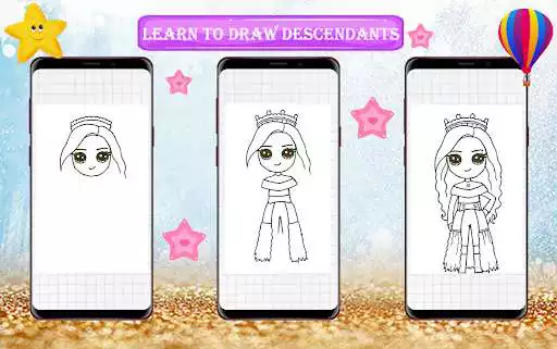 Play How To Draw Descendants as an online game How To Draw Descendants with UptoPlay
