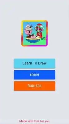 Play How to draw dessert sweet
