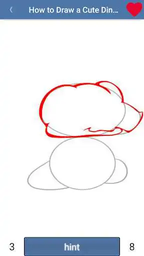 Play How To Draw Dinosaur as an online game How To Draw Dinosaur with UptoPlay