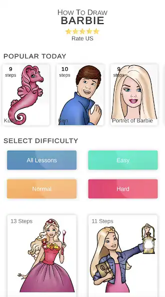 Play How to draw Doll  and enjoy How to draw Doll with UptoPlay