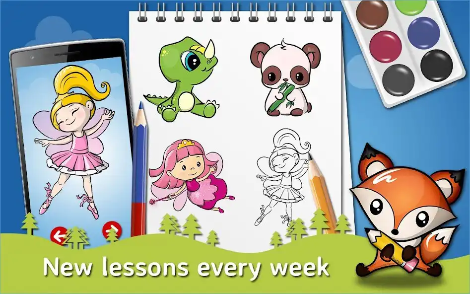 Tutorial Play Image How to Draw-Drawing lessons and Painting tutorials online game with ...