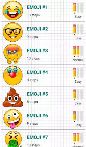 Play How to Draw Emoji Emoticons  and enjoy How to Draw Emoji Emoticons with UptoPlay
