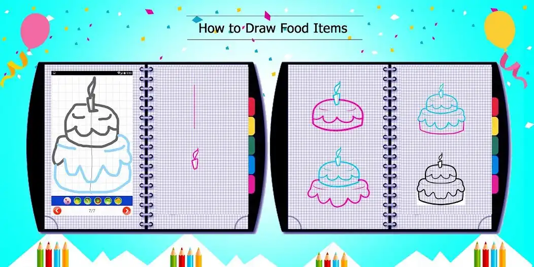 Play How To Draw Food Items Step By Step as an online game How To Draw Food Items Step By Step with UptoPlay