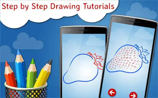 Play How to Draw Fruits Step by Step Drawing App  and enjoy How to Draw Fruits Step by Step Drawing App with UptoPlay