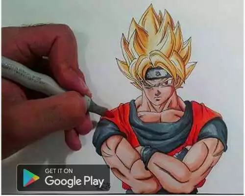 Play how to draw goku Dragon Ball Z