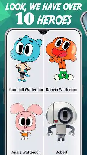 Play How to draw Gumball and Darwin  and enjoy How to draw Gumball and Darwin with UptoPlay
