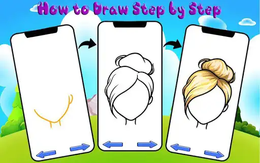 Play How to Draw Hair - Learn Drawing  and enjoy How to Draw Hair - Learn Drawing with UptoPlay