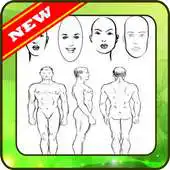 Free play online how to draw human body parts step by step APK