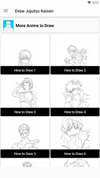 Play How to Draw Jujutsu Kaisens  and enjoy How to Draw Jujutsu Kaisens with UptoPlay