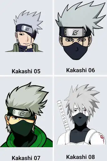 Play How to draw Kakashi Sensei Anime as an online game How to draw Kakashi Sensei Anime with UptoPlay